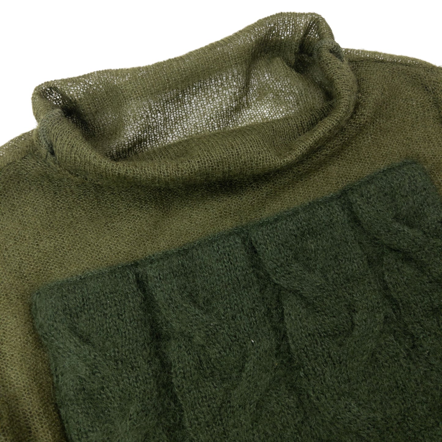 Vintage 2000s Marithe + Francois Girbaud Mock Neck Wool Jumper Womens Size M | Medium, Green