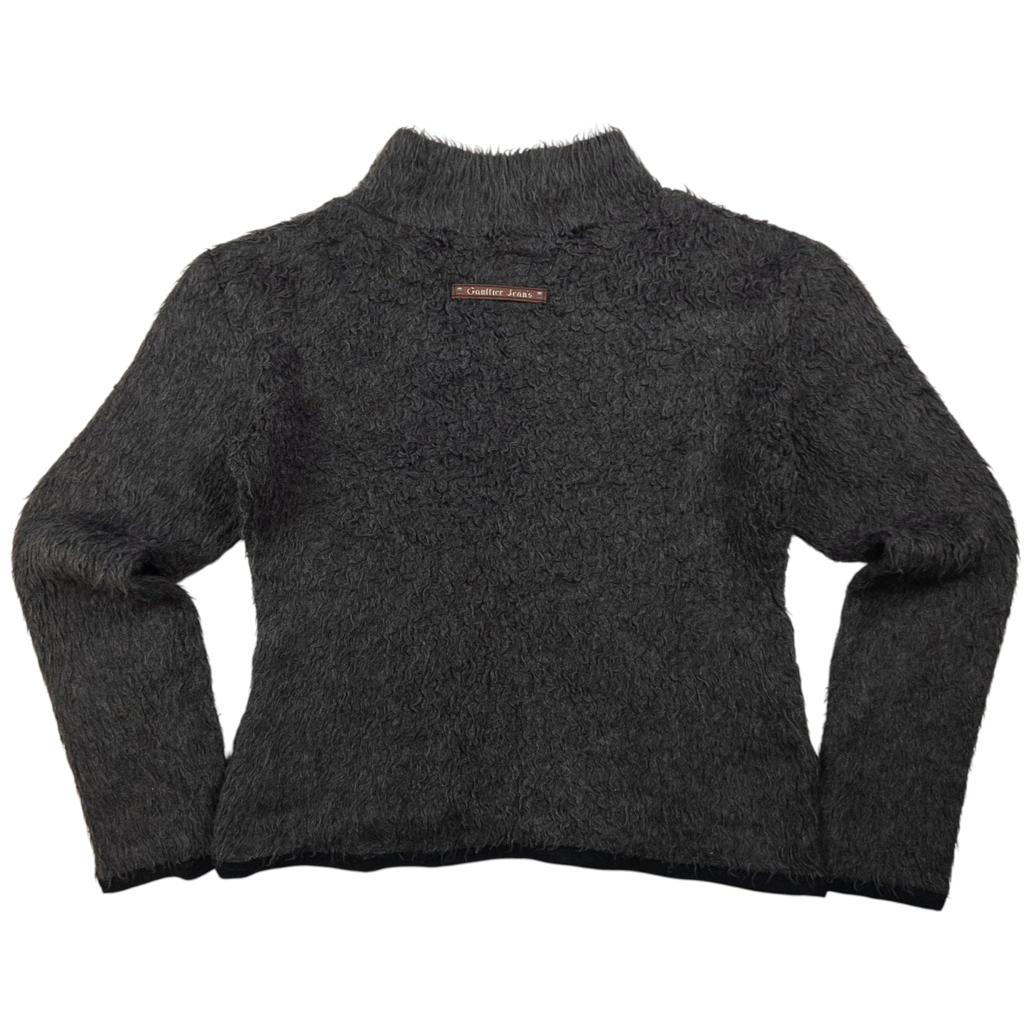 Vintage Jean Paul Gaultier Faux Fur Turtleneck Jumper Womens Size S