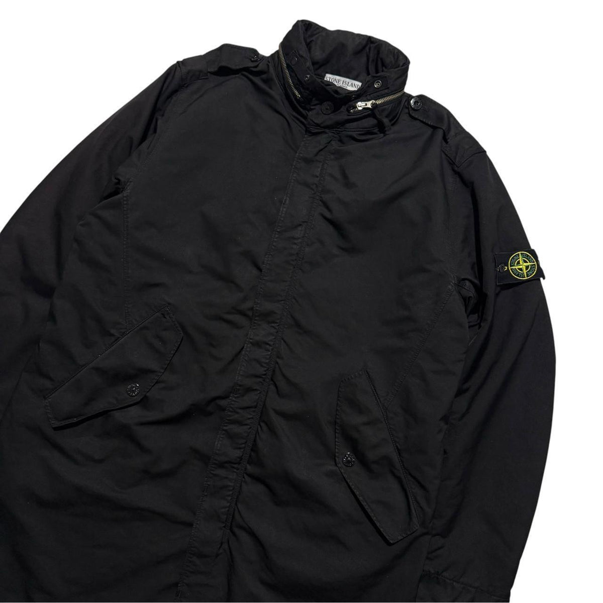 Stone Island David-TC Parka Jacket | XXL, Black