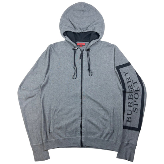 Vintage Burberry Sport Zip Up Hoodie Size M