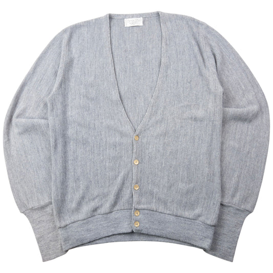 Vintage 80s Dior Button Up Cardigan Size M | Medium, Grey