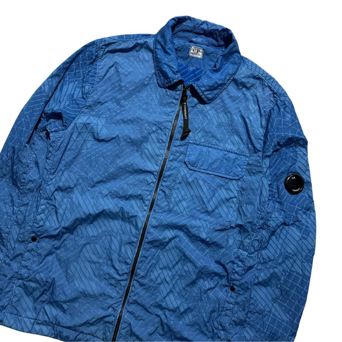 Cp Company Camo Net Nylon Overshirt | Large, Camo