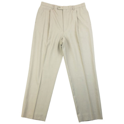 Vintage 90s YSL Yves Saint Laurent Jacket & Trousers Suit Set Size L | Large, Beige