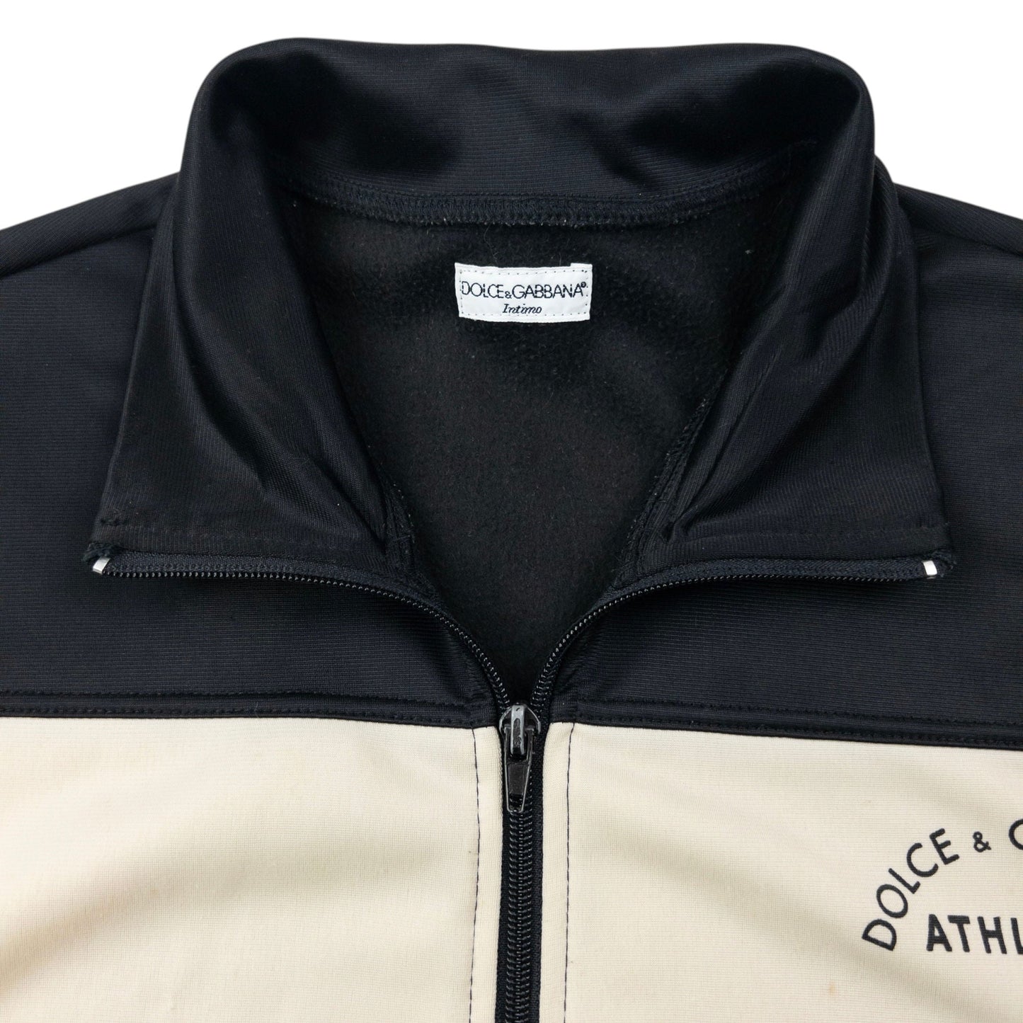 Vintage 2000s Dolce & Gabbana Athletic Zip Up Track Jacket Size M | Medium, Black