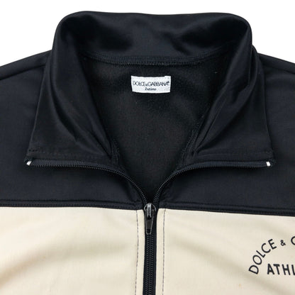 Vintage 2000s Dolce & Gabbana Athletic Zip Up Track Jacket Size M | Medium, Black