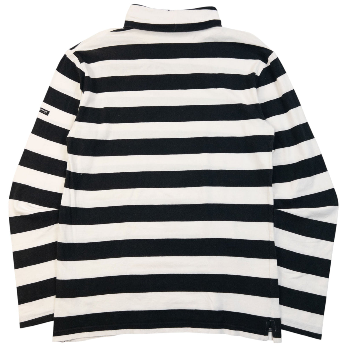 Vintage 2000s Burberry Black Label Striped Turtleneck Long Sleeve T Shirt Size S | Small, Multicoloured
