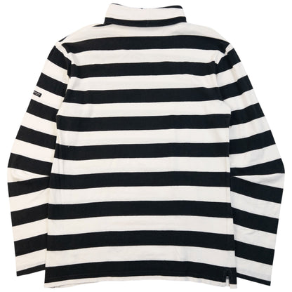 Vintage 2000s Burberry Black Label Striped Turtleneck Long Sleeve T Shirt Size S | Small, Multicoloured