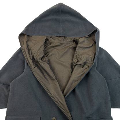Vintage 2000s Issey Miyake Windcoat Reversible Fleece Rain Jacket Size M | Medium, Grey