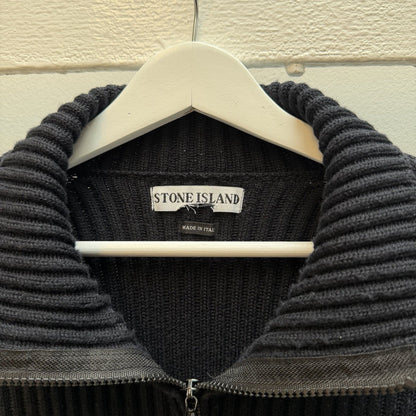 00’s Stone Island Knit Jumper (XL) | Extra Large, Black