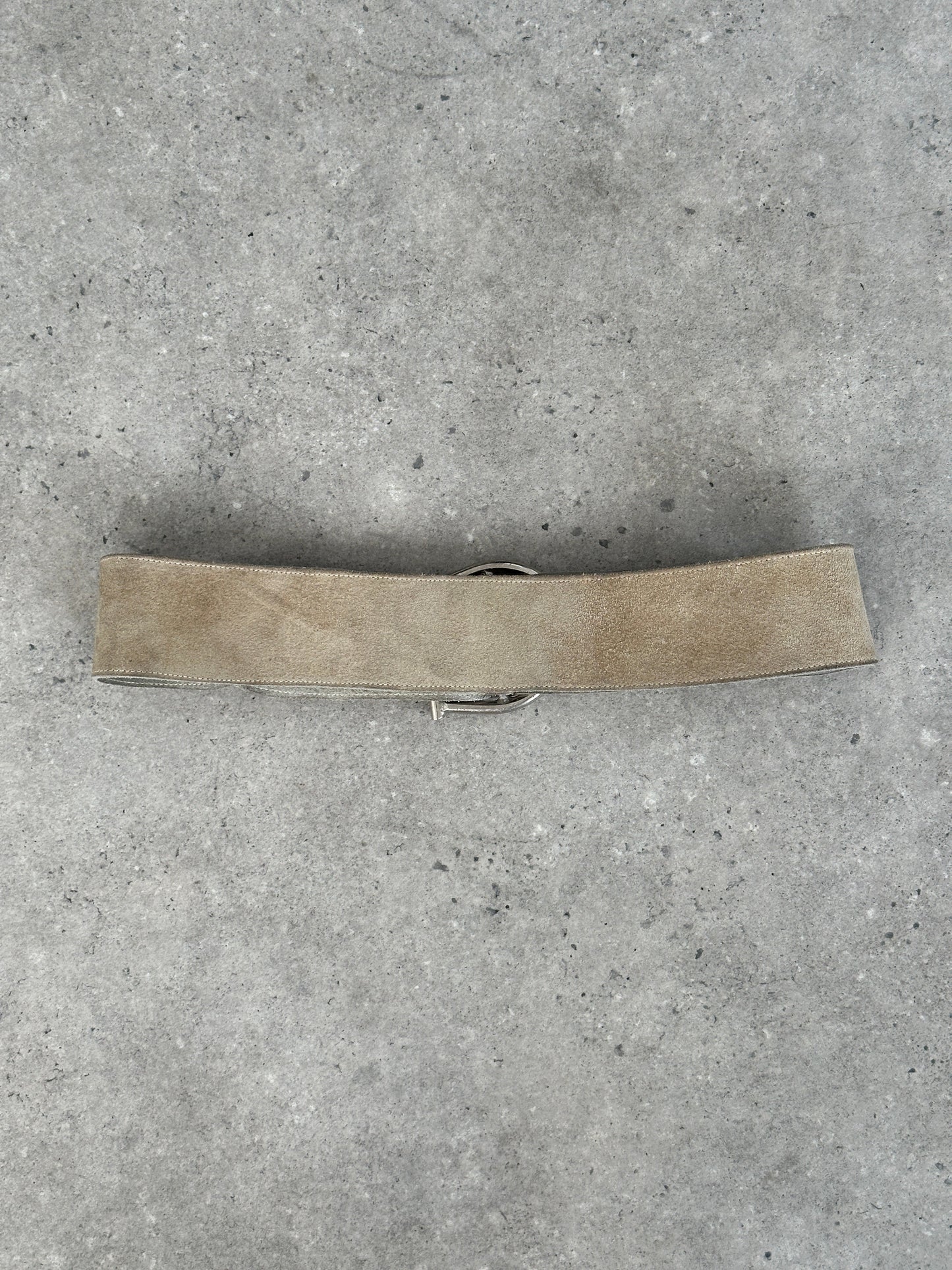Vintage 1990s Suede Chunky Belt - W30-34