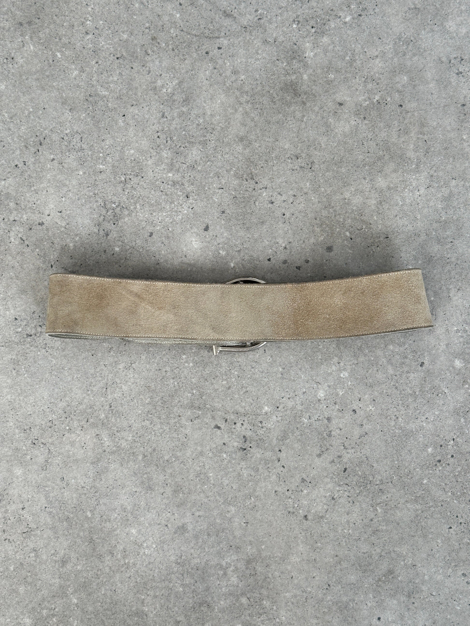 Vintage 1990s Suede Chunky Belt - W30-34