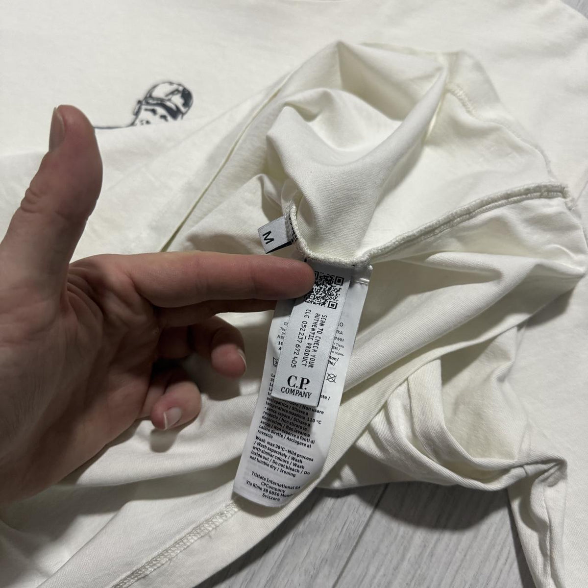 CP Company Palace T-Shirt | Medium, White