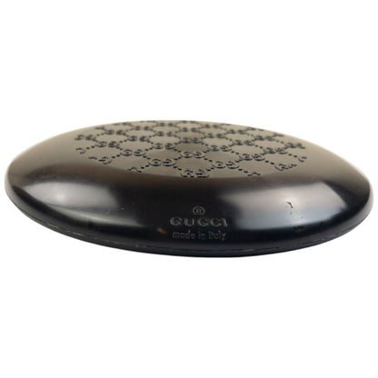 Vintage 2000s Gucci By Tom Ford Embossed Monogram Frisbee | O/S, Black