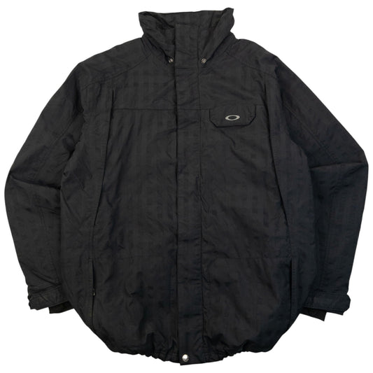 Vintage 2000s Oakley Zip Up Snowboarding Jacket Size XL | XL, Black