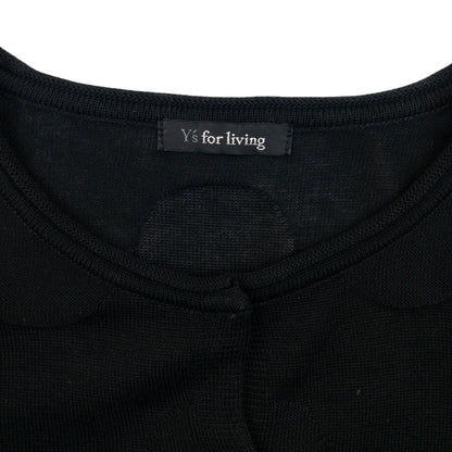 Vintage 90s Yohji Yamamoto Polka Dot Cardigan Womens Size M | Medium, Black