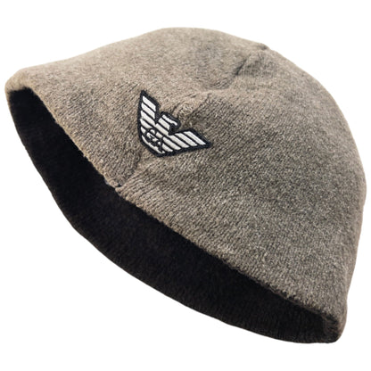 Vintage 2000s Emporio Armani Embroidered Wool Beanie Hat | O/S, Multicoloured