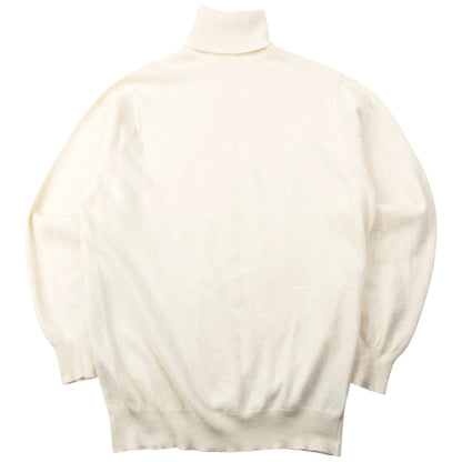 Vintage 90s Burberry Cashmere Turtleneck Jumper Size S | Small, Cream