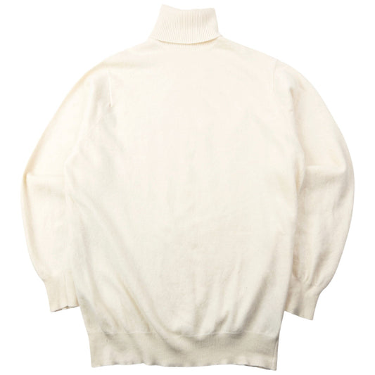 Vintage 90s Burberry Cashmere Turtleneck Jumper Size S | Small, Cream