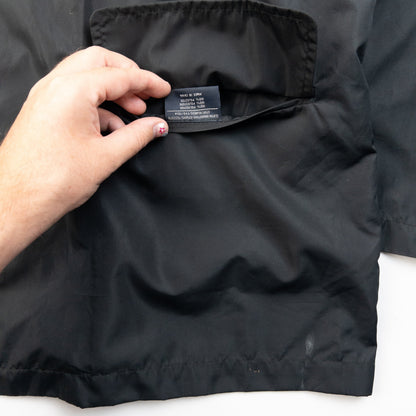 Vintage 2000s Burberry Lightweight Packable Backpack Jacket Size XL | O/S, Black