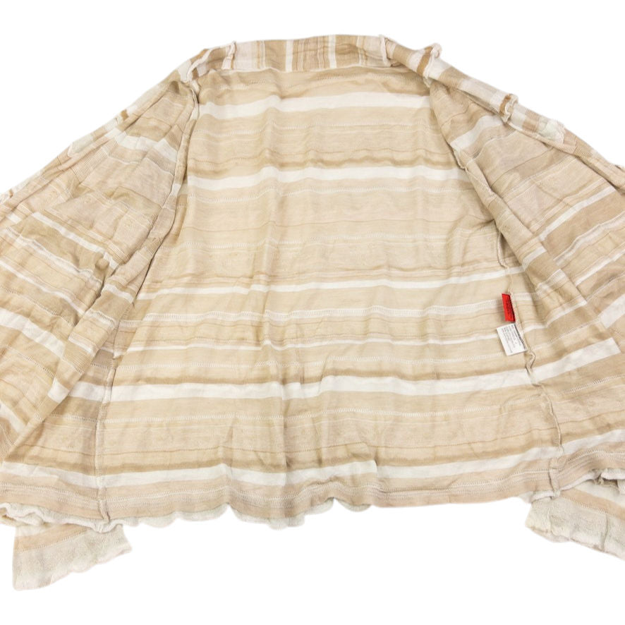 Vintage Haat By Issey Miyake Layered Frill Wrap Cardigan Womens Size S