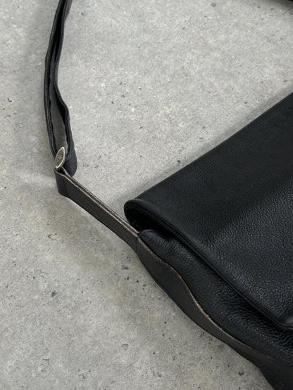 Giorgio Armani 1990s Leather Logo Crossbody Bag