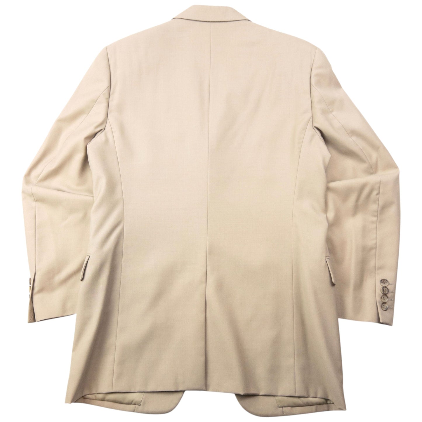 Vintage 90s YSL Yves Saint Laurent Jacket & Trousers Suit Set Size M | Medium, Beige