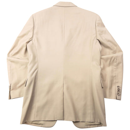 Vintage 90s YSL Yves Saint Laurent Jacket & Trousers Suit Set Size M | Medium, Beige