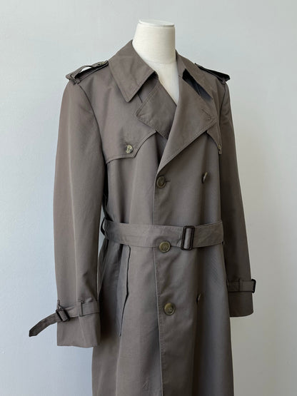 Christian Dior Monsieur 1980s Double Breasted Belted Trench Coat - L