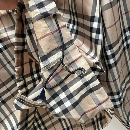 2000’s Burberry Nova Check Windbreaker Jacket (XL) | Extra Large, Beige