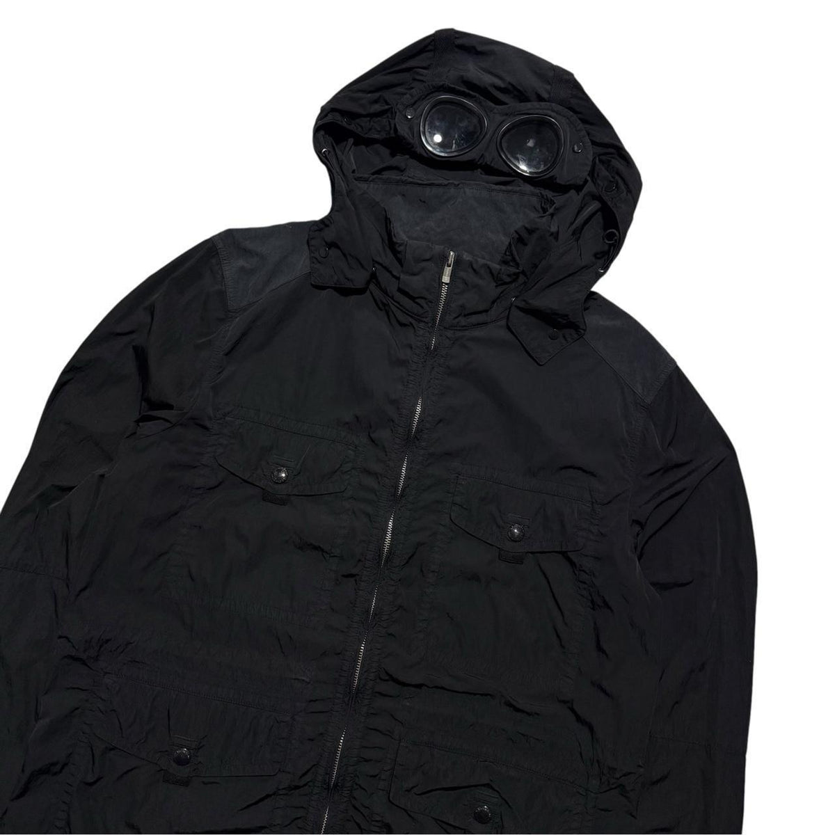 CP Company Chrome Multipocket Goggle Jacket | XXL, Black