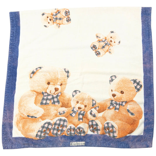 Vintage 90s Burberry Nova Check Teddy Bear Print Beach Towel | O/S, Red