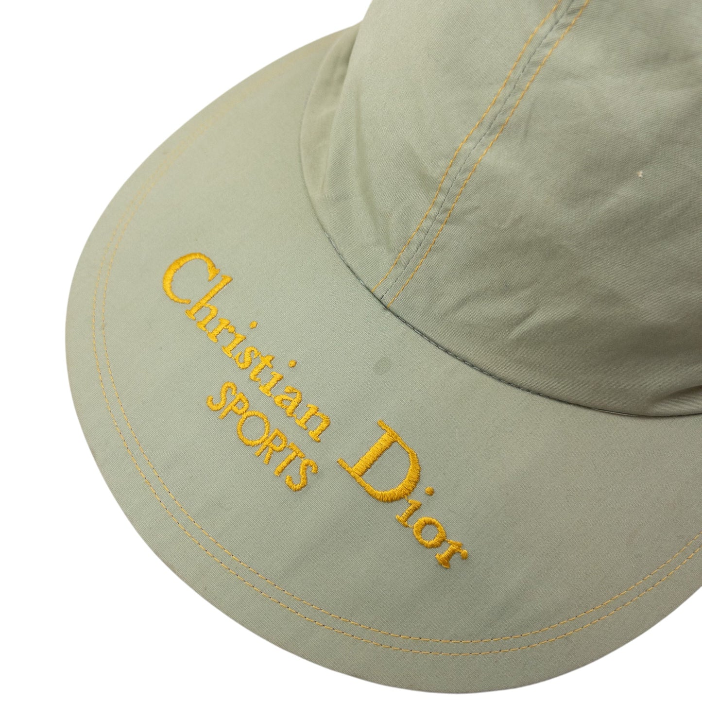 Vintage Dior Sports Embroidered Tie-Back Hat