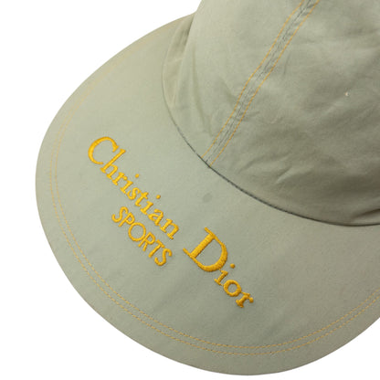 Vintage Dior Sports Embroidered Tie-Back Hat