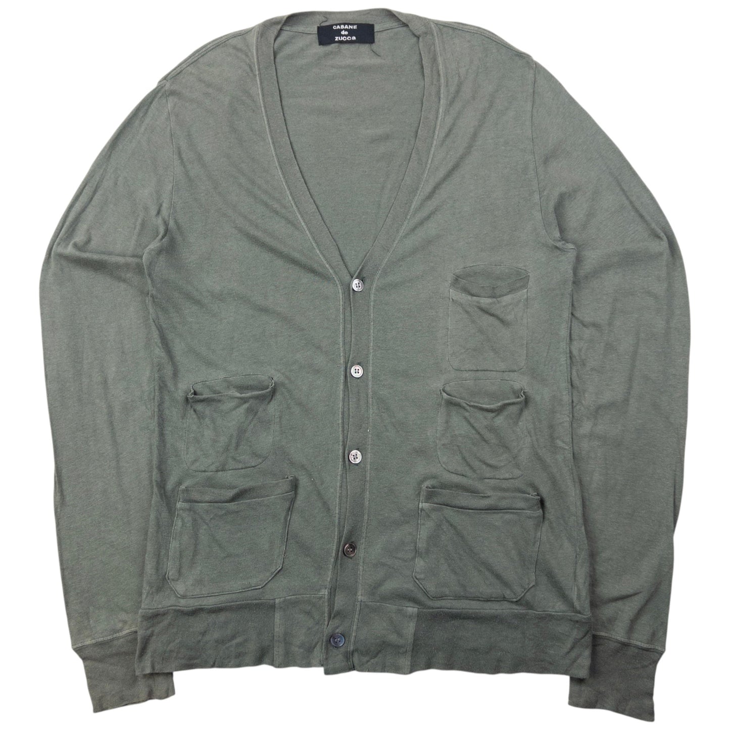 Vintage Cabane De Zucca By Issey Miyake Multi Pocket Cardigan Size M