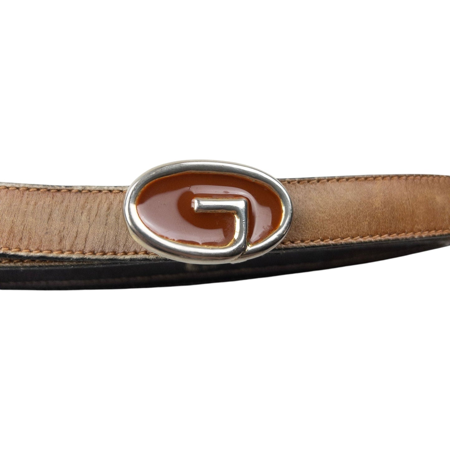 Vintage 80s Gucci Leather Belt Size S | O/S, Brown
