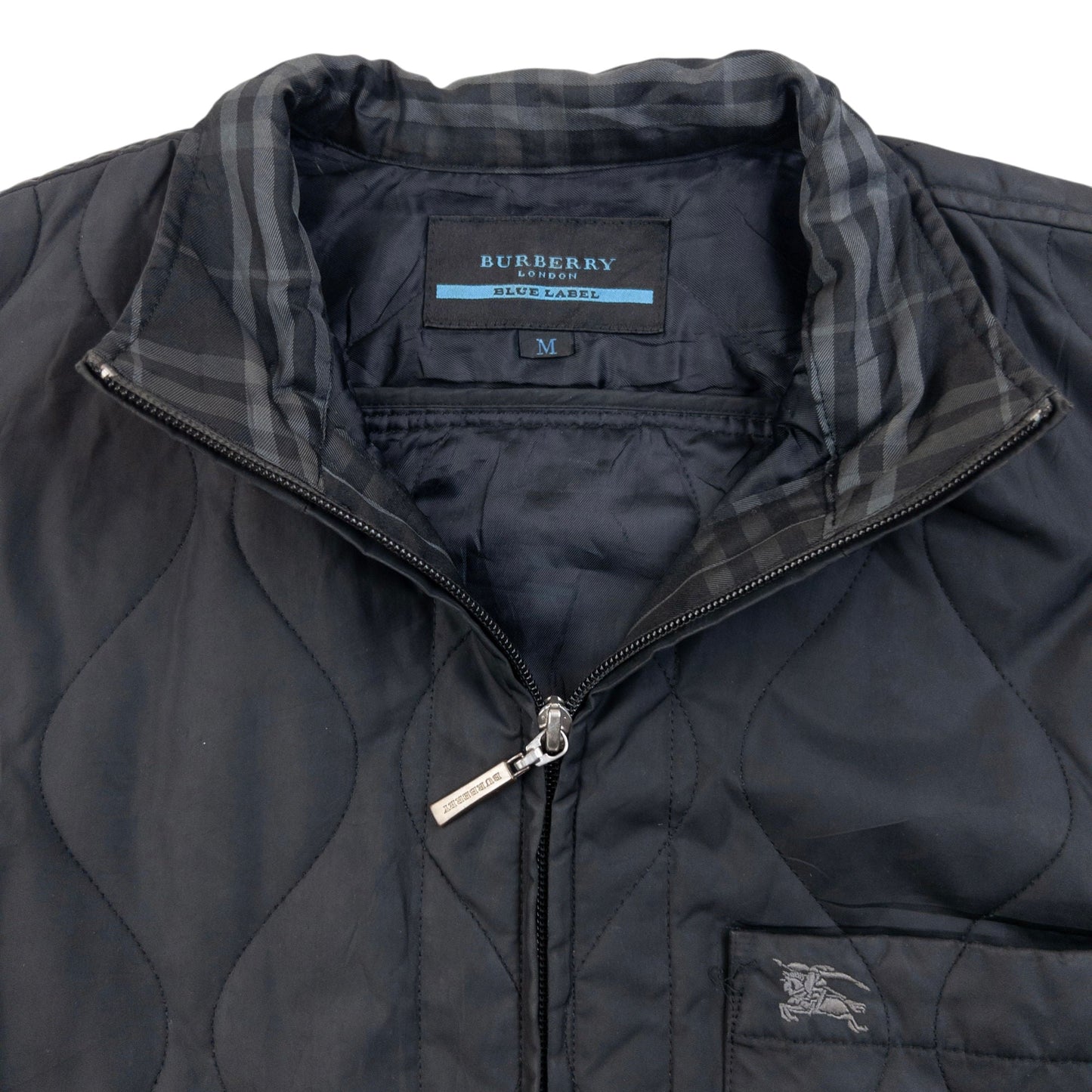 Vintage 2000s Burberry Blue Label Quilted Jacket Size M | Medium, Multicoloured