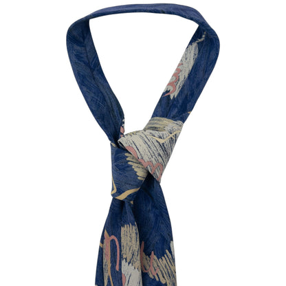 Vintage Issey Miyake Scribble Print Silk Tie