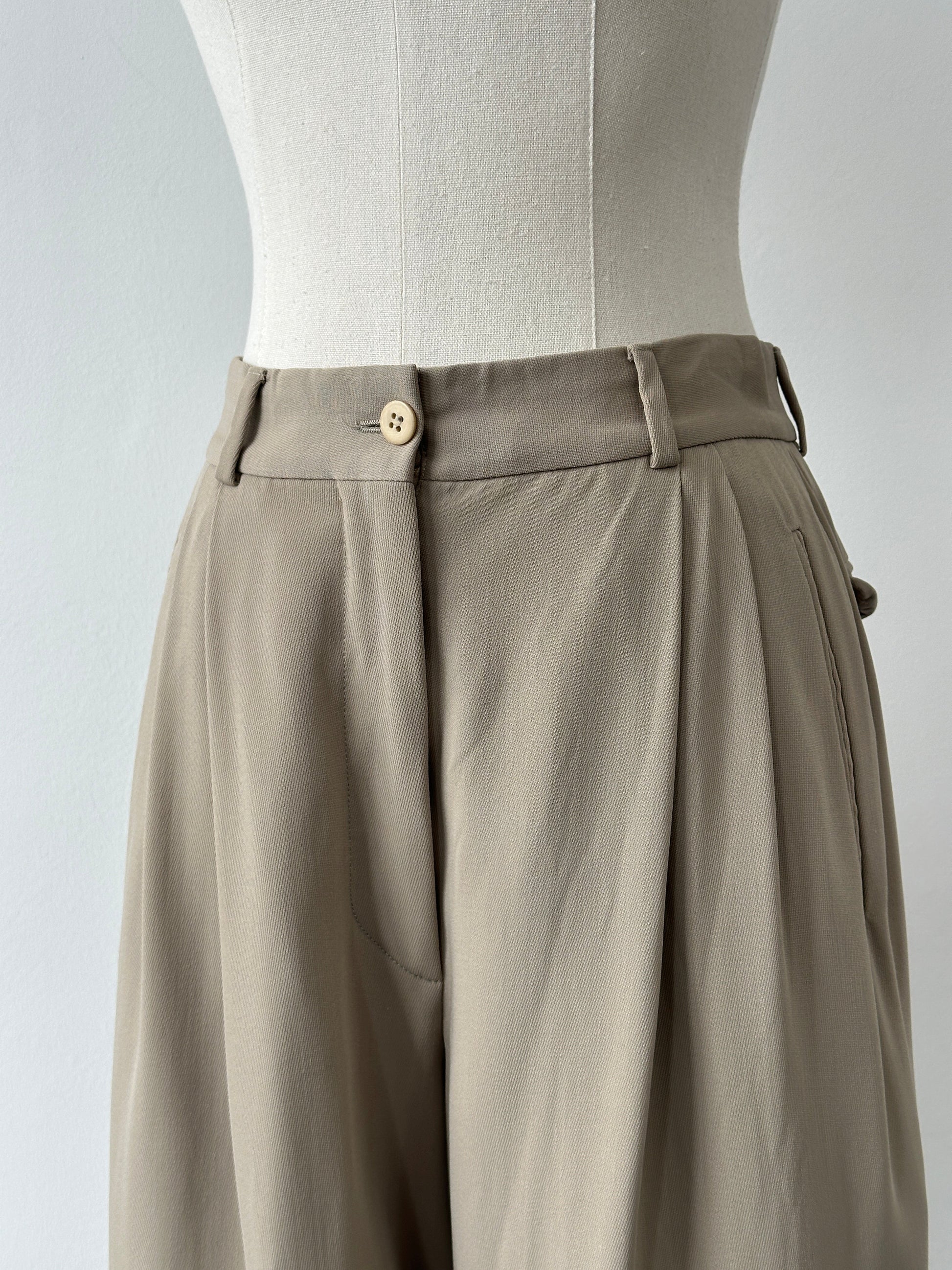 Giorgio Armani 1990s Tapered Leg Tailored Trousers - W24