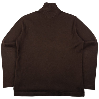 Vintage Armani Jeans Q Zip Knit Jumper Size S