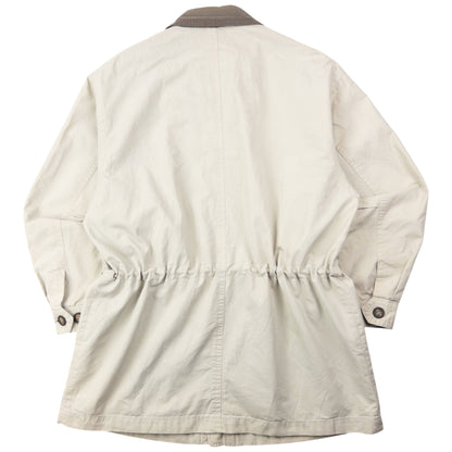 Vintage 90s YSL Yves Saint Laurent Zip Up Jacket Size L | Large, Cream