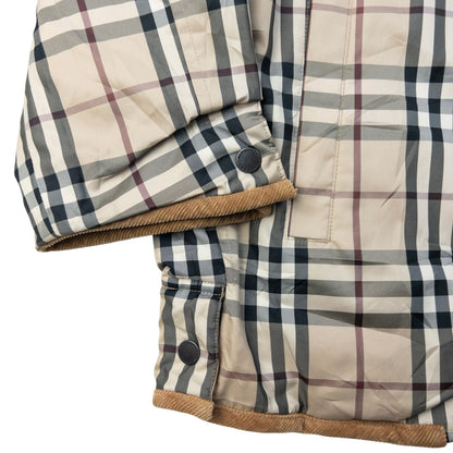 Vintage 2000s Burberry Nova Check Reversible Quilted Jacket Size S | Small, Beige, Nova Check