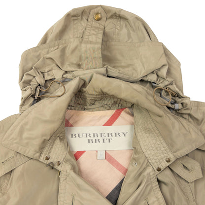 Vintage Burberry Brit Trench Jacket Womens Size L | Large, Beige