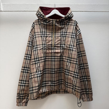 2000’s Burberry Nova Check Windbreaker Jacket (XL) | Extra Large, Beige