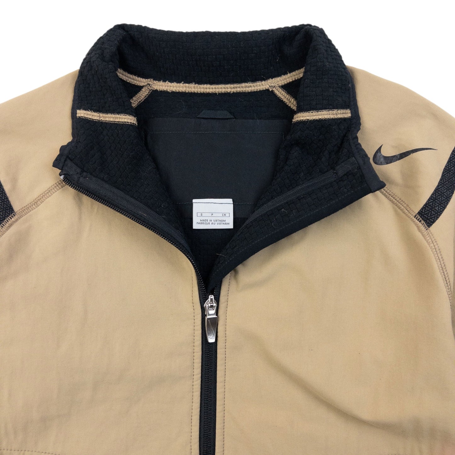 Vintage 2000s Nike Waterproof Zip Up Jacket Size S | Small, Beige
