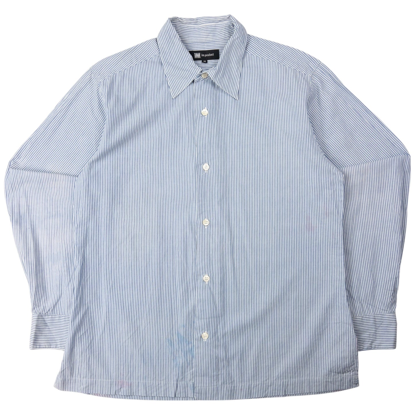 Vintage Issey Miyake Striped Long Sleeve Button Up Shirt Size S