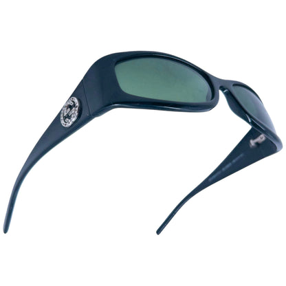 Vintage 2000s Gucci Diamanté Sunglasses | O/S, Black