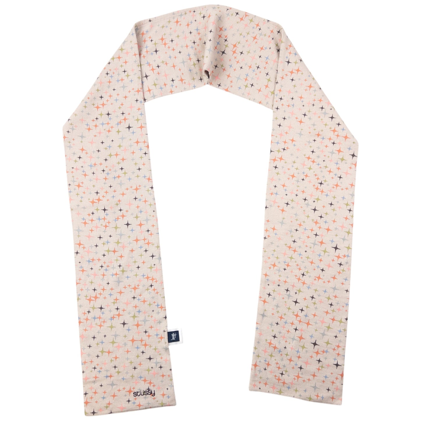 Vintage Stussy Sparkle Star Pattern Scarf