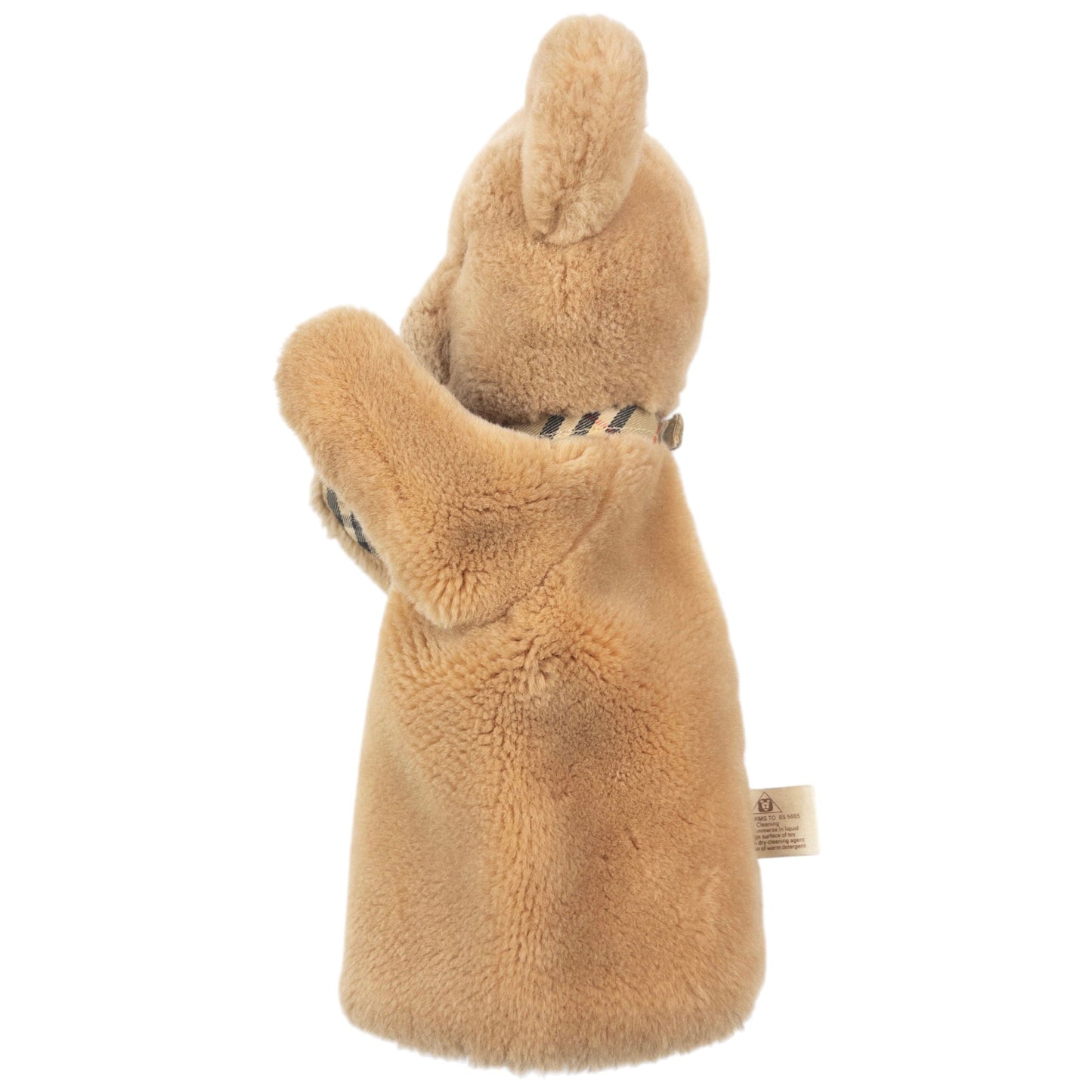 Vintage 80s Burberry Nova Check Fur Hand Puppet