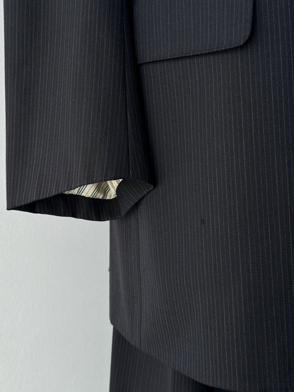Burberry 2000s Wool Stripe Single Breasted Suit - 44R/W32