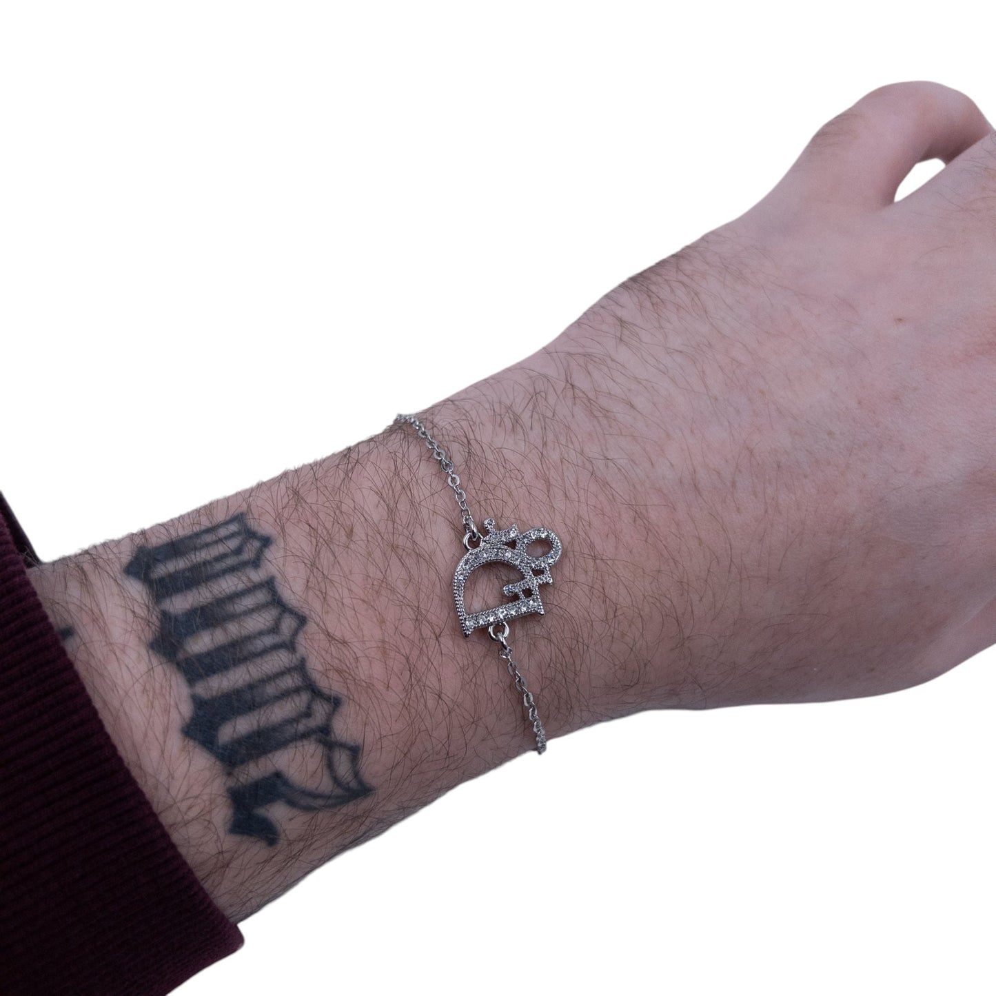 Vintage 2000sDior Silver Diamonte Logo Bracelet